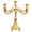 Gold, variant on FENGGHAO Gold and Silver Three-Candle Candelabra, Ornate Metal Candle Holder for Wedding and Table Centerpieces, Vintage European Decor