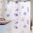 thumbnail image 1 of Waterproof shower curtain conch single curtain without rod width 150*height 180 (with hanging ring), 1 of 1
