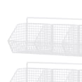 thumbnail image 6 of 2 Pieces Minimalist Hanging Fruit Basket Heavy Duty 3 Grids Wire Hanging Basket Cabinet Storage Basket for Craft Room Kitchen Bathroom Home white, 6 of 7