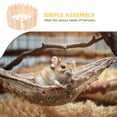 thumbnail image 3 of MOVTOTOP Small Pet Ramp for Cage 1Set Wide Bendable Wooden Bridge Multi Color, 3 of 7