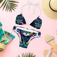 thumbnail image 6 of Cat Women's Bikini Set with Detachable Sponge, Adjustable Strap | 2-Pack, Beachwear, Poolside, Swimsuit., 6 of 6