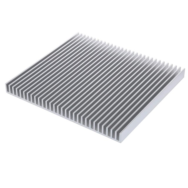 Awxlumv Disipador de calor de aluminio LED grande 200 x 220 x 18 mm / 7,87 x 8,66 x 0,7 pulgadas Enfriador Placa de disipador de calor de 30 aletas