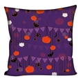 thumbnail image 1 of Funda de almohada decorativa de Halloween de 18 x 18 pulgadas con cremallera oculta B, 1 of 8