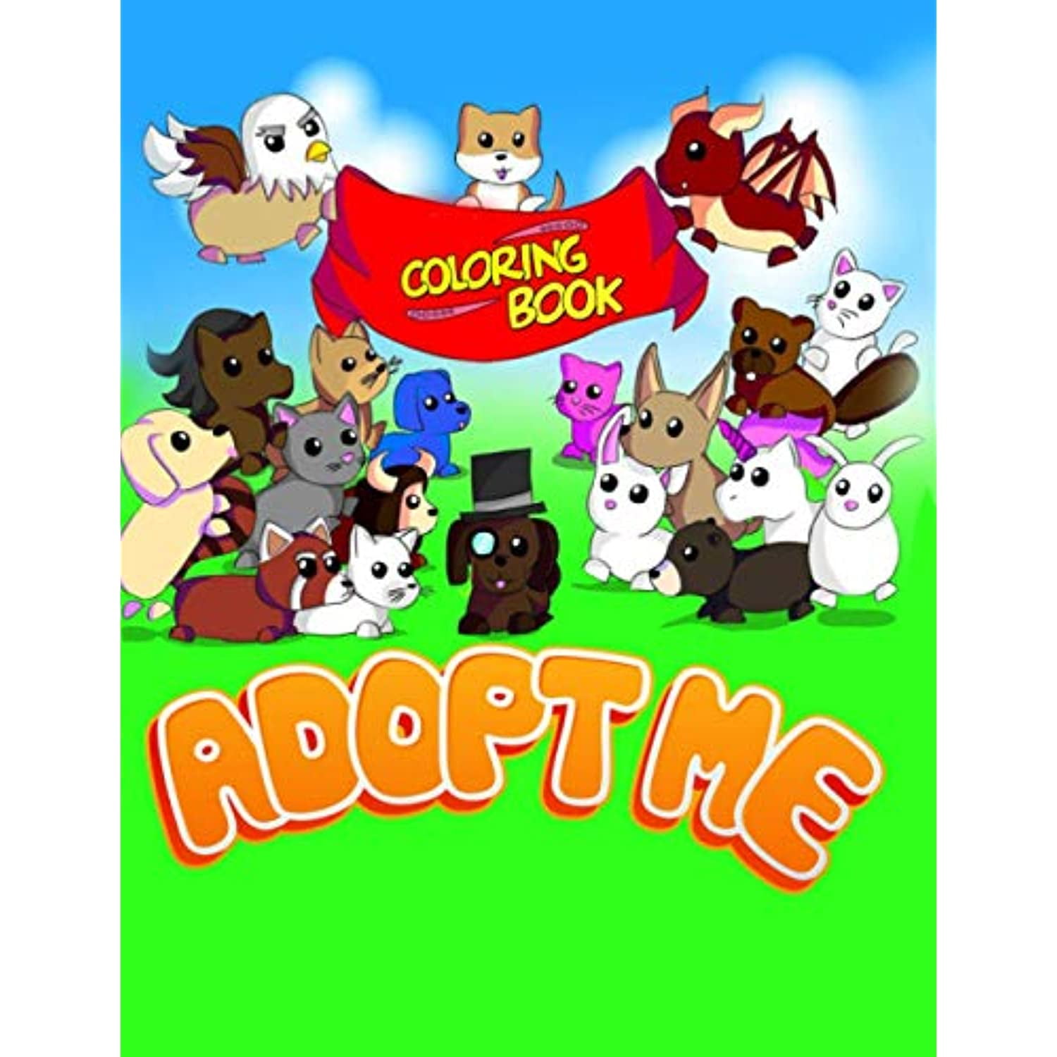Adopt me coloring Book: 40 High Quality Coloring Pages adobt me for Kids and Adults :