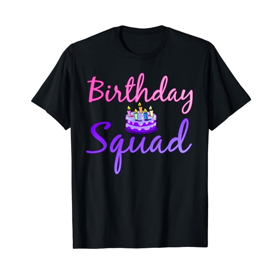 Birthday Squad Matching Family Group Birthday Party T-Shirt