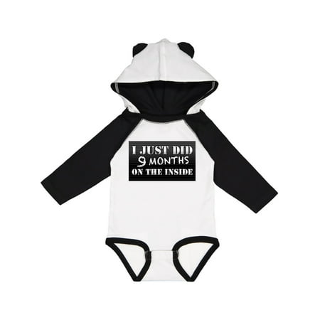 

Inktastic 9 Months on the Inside Gift Baby Boy or Baby Girl Long Sleeve Bodysuit