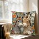 thumbnail image 5 of CaiYueKe Decorative Throw Pillow Cover Cute Embroidery 3D Effect Sofa Bedroom Living Room Home Decor Accent Pillowcase Soft Short Lint Cozy Pillow Cushion Cover Decorative Pillow, 5 of 7