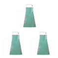 thumbnail image 1 of facefd 1/2/3 Dido Apron PVC Adjustable Sleeveless Apron Waterproof Oil-proof Cooking Bib Kitchen Accessory Green 3PCS, 1 of 6