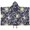 Pioneer Flower Floral-1, variant on Pioneer Flower Floral Print Pattern Hooded Bath Towel，50"x30" for Ages 3 To 12 Kids, Quick Dry Lightweight Soft Microfiber Hood Beach Towel Cover Up for Kids