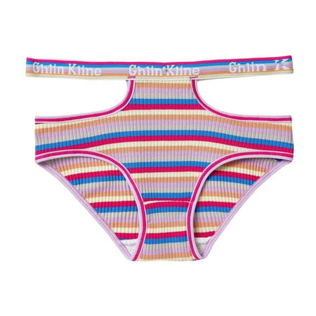GHSOHS Womens Underwear Panty Seamless Underwear for Women Plus Size Lingerie Sweet And Spicy Neon Sweetheart Mid Rise Cotton Panties for Women s Hollow Out Colorful Lingerie Purple Briefs G Str L
