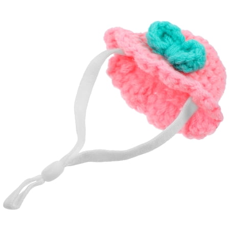 Niceauty Pet Accessory Hamster Hat Pink Photography Prop For Cosplay Parties 1 Set