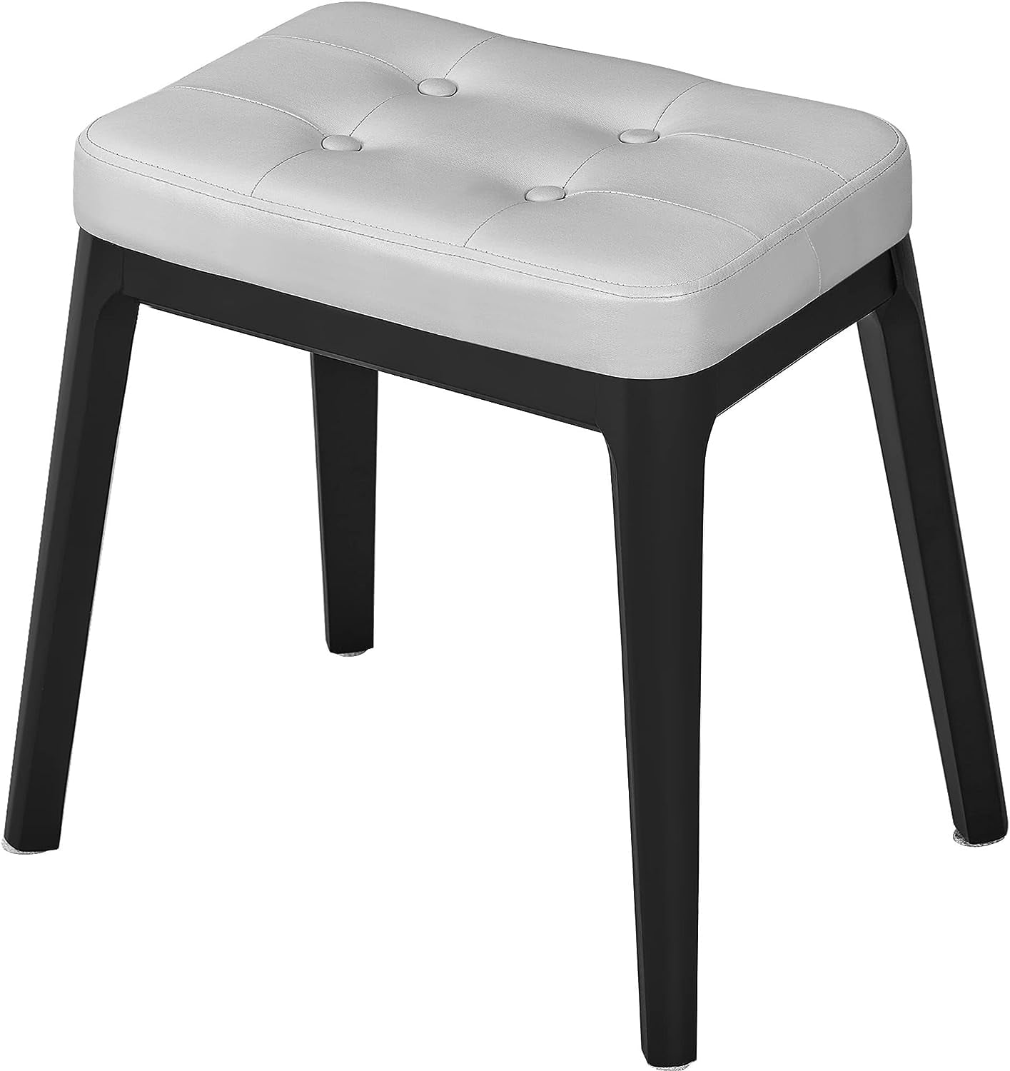 SHMAMT Vanity Stool, Bedroom Vanity Chair with Leathaire Upholstered