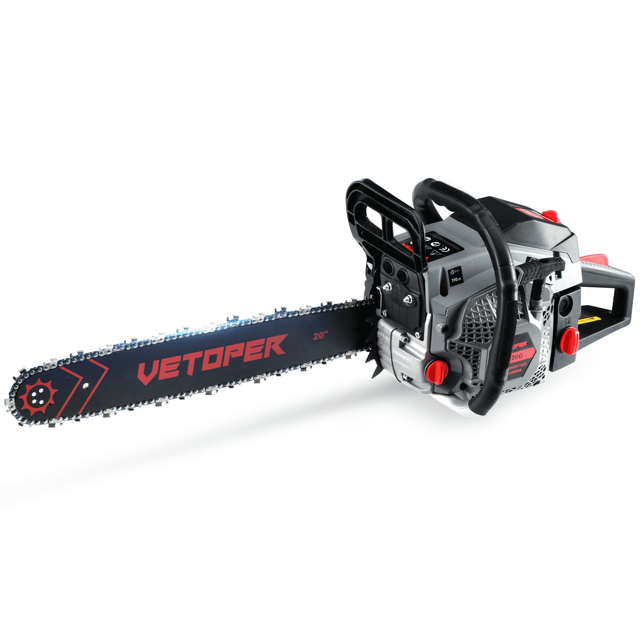 Vetoper 62CC 2-Stroke Gas Chainsaw 20-Inch Cordless Chainsaw for