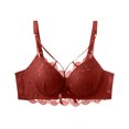 thumbnail image 3 of Fsqjgq Sexy Lace Bras for Women Comfortable Underwear Breathable Floral Lace Wireless Bras Adjustable Gathering Push Up Bra Bralettes 35, 3 of 8