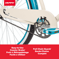 thumbnail image 4 of Huffy 26” Good Vibrations Cruiser Bike, Fits Riders 60”+, White, Adult, Womens, 4 of 12