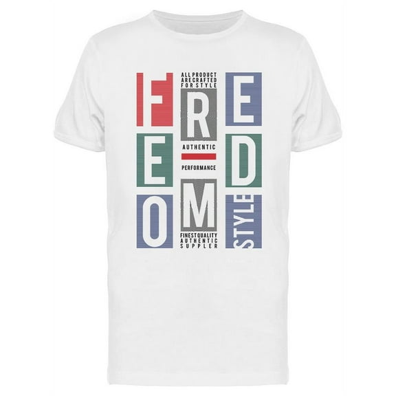 Freedom Graphic T-Shirt Men -Image by Shutterstock, Male Medium
