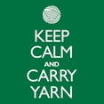 thumbnail image 2 of CafePress - Green Keep Calm And Carry Yarn Tote Bag - Unisex Canvas Tote Bag, Beige, 1-Piece, 2 of 7