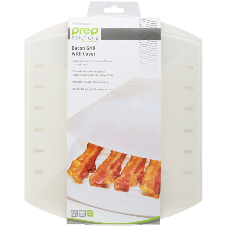 Progressive Small Microwave Bacon Grill & Cover