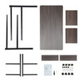 thumbnail image 3 of 3-Layer Nesting Coffee Tea Table Sofa End Table Living Room C Shape Side Table, 3 of 25