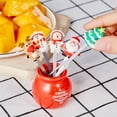 thumbnail image 7 of BQBQERT Christmas Fruit Forks for Creative Stainless Steel Silicone Ceramic Fruit Forks Cartoon Fruit F, 7 of 7