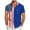 Blue, variant on 250th Anniversary USA Shirts for Men 1776-2026 Patriotic Independence Day Short Sleeve Button Shirts for Men(Grey,S)