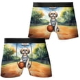 thumbnail image 3 of Happy Father's Day Shih Tzu Playing Basketball with Best Dad Jersey All Over Print Boxer Briefs Underwear for Men Dad Lion Dog Lover Gifts - 13006, 3 of 6