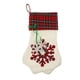 thumbnail image 2 of Bolsas de regalo navideñas a cuadros, calcetines para mascotas, adornos para árboles rojo, 2 of 9