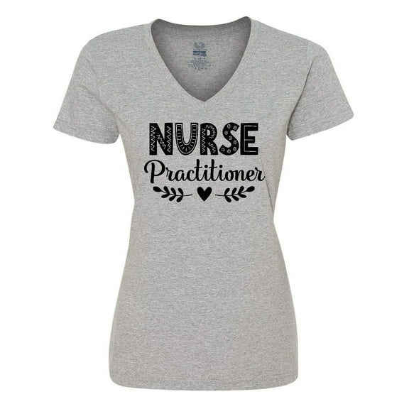 Inktastic Nurse Practitioner for Her Women's V-Neck T-Shirt