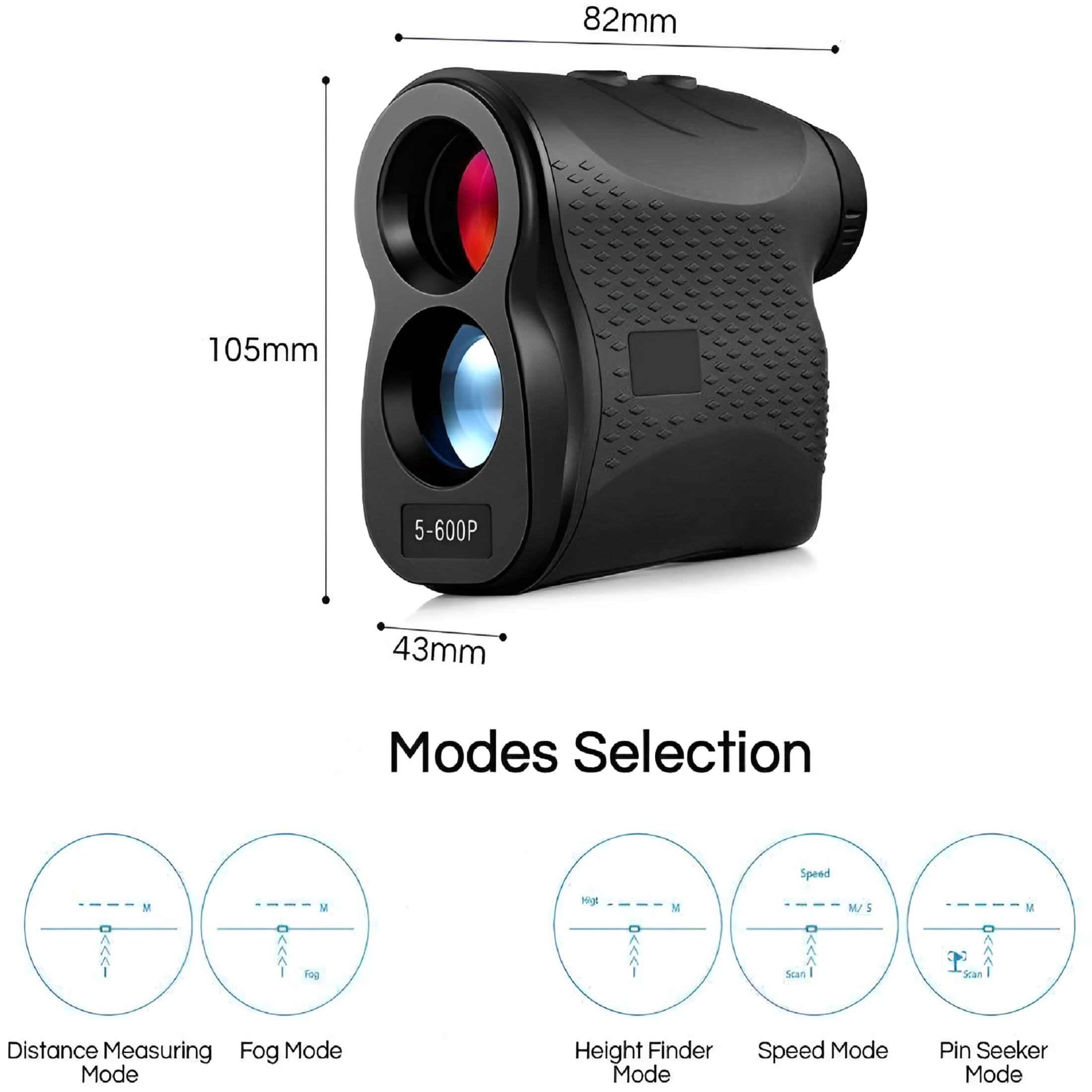 GJX 2026 New Rangefinders 600M/800M/1000M Hunter Equipment for Hunting,Golf,Archery,Hiking,Wildlife Observation,Outdoor Sports
