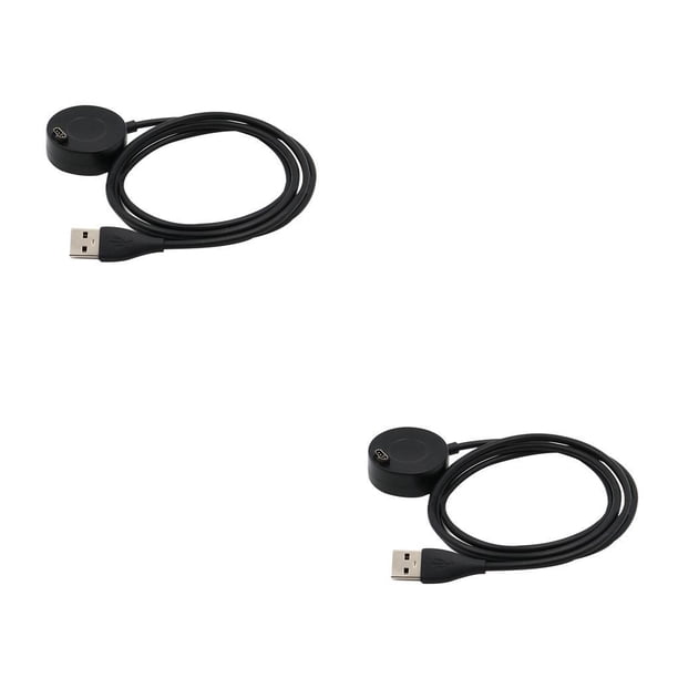 Bearachild Reemplazo para Fenix 5S /Fenix 5 /Fenix 5X PLUS 3 /Vivosport Cable USB Cable negro 1m 2piezas