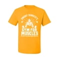 thumbnail image 2 of Dwight Schrute's Gym for Muscles Pop Culture Men's Graphic T-Shirt, Gold, X-Large, 2 of 3