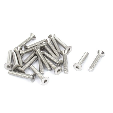 

Uxcell M6 x 35mm 304 Stainless Steel Hex Socket Countersunk Flat Head Screw Bolts (20-pack)