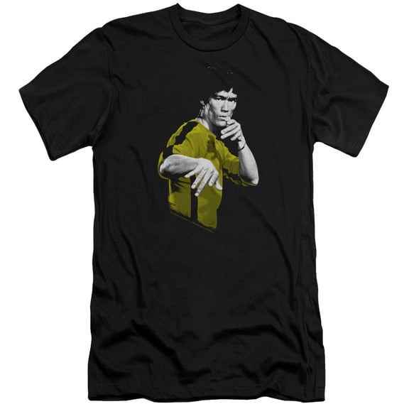 Bruce Lee Suit Of Death Premium Canvas T-Shirt Adult Slim Fit 30/1 Black