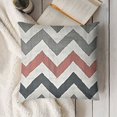 thumbnail image 3 of YINGXI  Grey Throw Pillow Cushion Cover, Chevron Pattern Classic Geometrical Horizontal Zig Zag Stripes Retro Artwork, Zippered Double-Side Digital Print Decor,Grey White 22x22in, 3 of 5