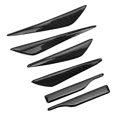 thumbnail image 1 of Embellecedor de labios de parachoques, aletas divisoras de ajuste de alerón de parachoques de fibra de carbono, calidad de nivel superior, 1 of 10