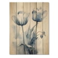 thumbnail image 3 of Designart "Dreamy Tulips III" Floral Print on Natural Pine Wood, 3 of 5