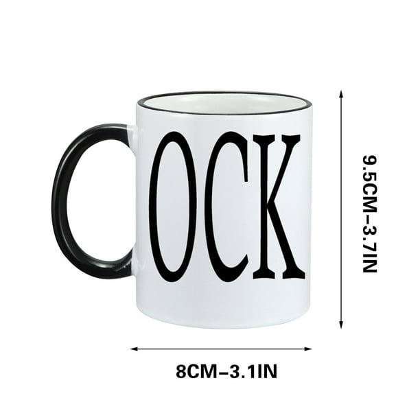 Pisexur Batería de cocina Preciosa taza de café personalizada, texto personalizado, regalos de cumpleaños, regalos para Navidad, cumpleaños, familia, feliz Navidad, D para la cocina del hogar
