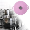 thumbnail image 6 of Silicone Suction Lid with Handle, Thicken Silicone Microwave Cover for Bowls, Food Storage Violet 23cm, 6 of 9