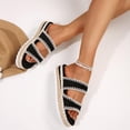thumbnail image 6 of Caywon Women's Wedge Sandals Flat Open Toe Non Slip Slides Comfortable Chunky Low Heel Beach Sandals Slide Sandals Comfortable Casual, 6 of 7
