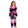 thumbnail image 4 of HAYIMI Child Girls Halloween Print Pajama Sleepwear Loungewear 2 Piece Long Sleeve Lapel Button Down Shirt and Pants Comfort Nightwear, 4 of 4