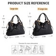 thumbnail image 3 of Bolso de mano Kattee Soft para mujer, piel auténtica, negro, 3 of 7