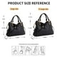 thumbnail image 3 of Bolso de mano Kattee Soft para mujer, piel auténtica, negro, 3 of 7