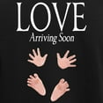 thumbnail image 3 of CafePress - Love Arriving Soon Maternity Design Women's Dark P - Women's Short Sleeve Print T-Shirt and Pants Dark Cotton Pajama Set, 3 of 7