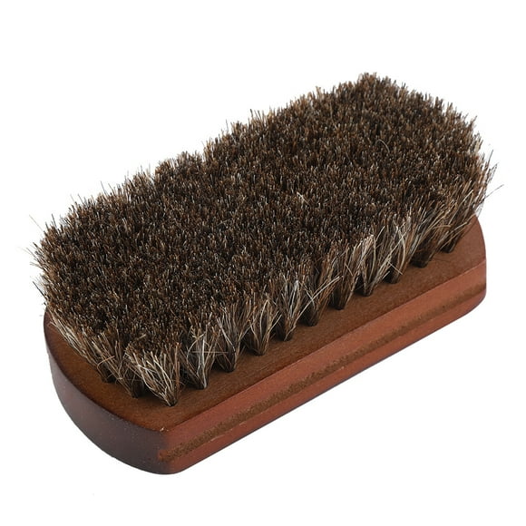 Dekaim Brosse à Chaussures, Chaussures, Bottes de Polissage, Brosse de Nettoyage avec Base en Bois