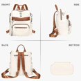 thumbnail image 2 of Women's mini backpack, faux leather shoulder bag with tassels, 2 of 5