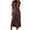 Pink, variant on Women's Casual Loose Striped Printed Tshirt Long Dresses Short Sleeve V Neck Side Split Swing Maxi Summer Beach Sun Dress