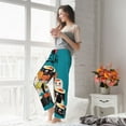 thumbnail image 5 of Salouo I Love Sushi Print Women's Pajama Pants Casual Loose Sweatpants PJs Flowy Pants Drawstring Palazzo for Women Wide Leg Pants Lounge Pajama -Large, 5 of 8