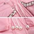 thumbnail image 4 of Abrigo de algodón de invierno para niñas de Anime Kuromi Sanrioed, nueva moda coreana, abrigo de algodón alargado, chaquetas para niñas, ropa para niñas, 4 of 5