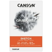 Canson Graduate 5.5" x 8.5" Sketch Paper Pad (40 Sheets), Art Paper for Adults and Students