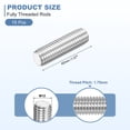 thumbnail image 2 of 15Pcs M12-1.75x40mm Fully Threaded Rods, 304 Stainless Steel Thread Bar Studs, 2 of 7